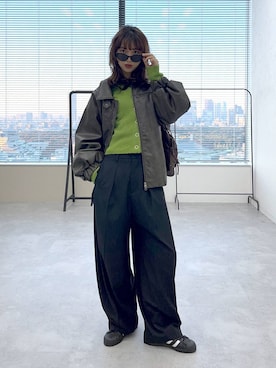 「アイテム（ブルゾン）」を使った、よここさん（レディース・168cm・30代）の秋コーディネート