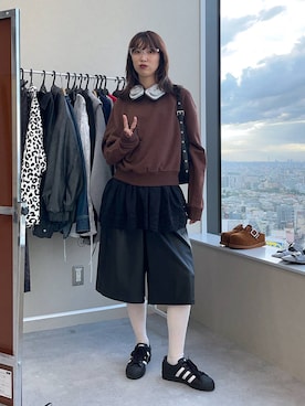 「アイテム（ソックス/靴下）」を使った、よここさん（レディース・168cm・20代）の秋コーディネート