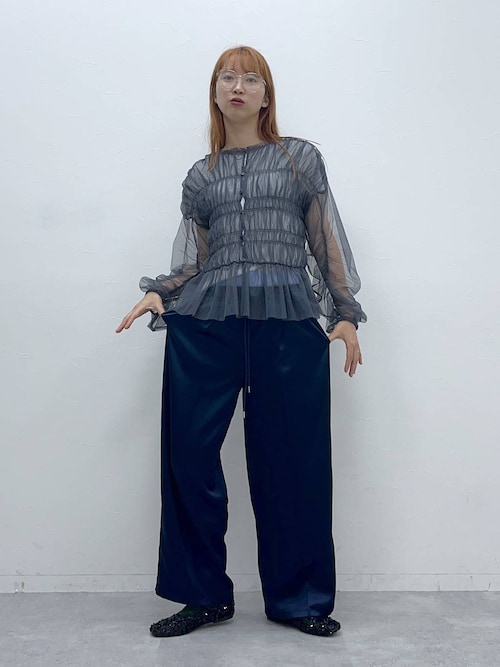 JEANASIS（ジーナシス）の「チュールギャザー2WAYプルオーバー/121917