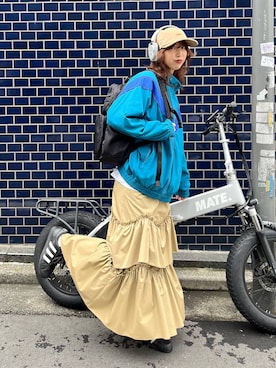 「アイテム（バックパック/リュック）」を使った、よここさん（レディース・168cm・20代）の秋コーディネート