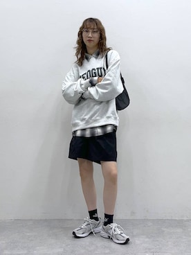 「アイテム（スウェット）」を使った、よここさん（レディース・168cm・20代）の秋コーディネート