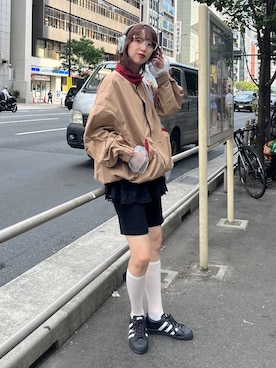 「アイテム（ソックス/靴下）」を使った、よここさん（レディース・168cm・20代）の秋コーディネート