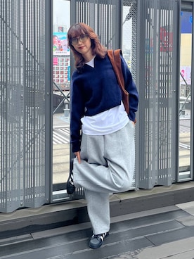 「リラックス」｜よここさん（レディース・168cm）の秋コーディネート