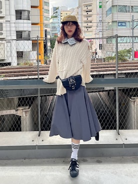 「リラックス」｜よここさん（レディース・168cm）の秋コーディネート