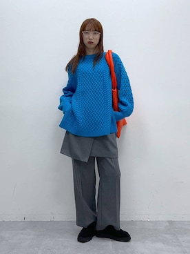 「アイテム（その他トップス）」を使った、よここさん（レディース・168cm・20代）の秋コーディネート