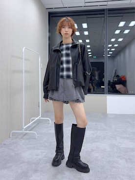 「eL（エル）のアイテム」を使った、よここさん（レディース・168cm）の秋コーディネート