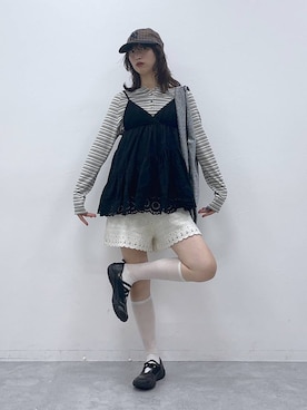 「アイテム（レッグウェア）」を使った、よここさん（レディース・168cm・30代）の秋コーディネート