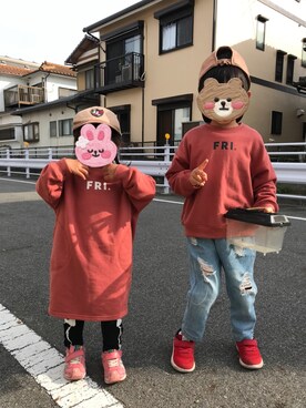 「Will Mery（ウイルメリィ）のアイテム」を使った、gemeiriaさん（キッズ・110cm）の春コーディネート