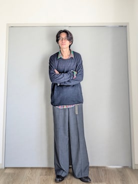 「無印良品（ムジルシリョウヒン）のアイテム（ニット/セーター）」を使った、 yujiさん（メンズ・176cm）の秋コーディネート