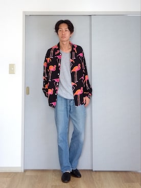 「soe（ソーイ）のアイテム（トップス）」を使った、 yujiさん（メンズ・176cm）の秋コーディネート