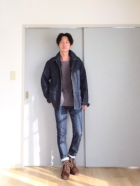  yujiさん（メンズ・176cm）の冬コーディネート