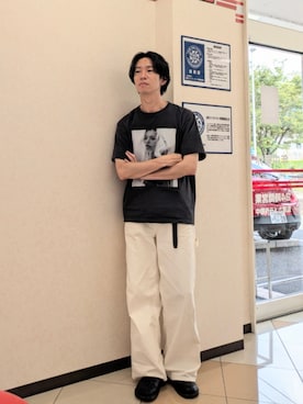「アイテム（サンダル）」を使った、 yujiさん（メンズ・176cm）の夏コーディネート