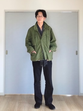 「M65」｜「アイテム（その他アウター）」を使った、 yujiさん（メンズ・176cm）の秋コーディネート