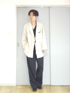 「RANDT（アールアンドティー）のアイテム（ジャケット/アウター）」を使った、 yujiさん（メンズ・176cm）の春コーディネート