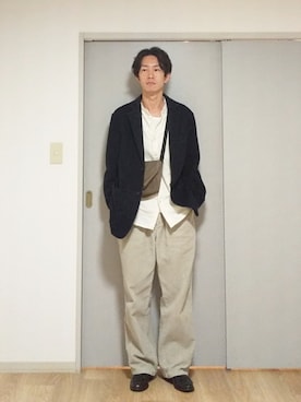 「Eddie Bauer（エディーバウアー）のアイテム（パンツ）」を使った、 yujiさん（メンズ・176cm）の春コーディネート