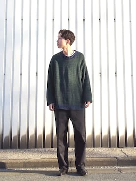 「Eddie Bauer（エディーバウアー）のアイテム（ニット/セーター）」を使った、 yujiさん（メンズ・176cm）の秋コーディネート