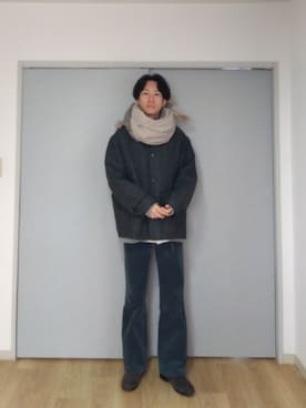 「marka（マーカ）のアイテム（カバーオール）」を使った、 yujiさん（メンズ・176cm）の冬コーディネート