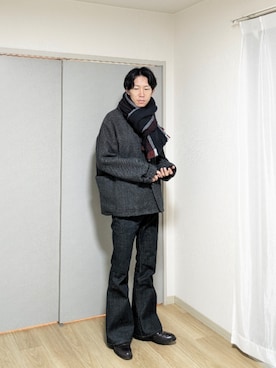 「marka（マーカ）のアイテム（カバーオール）」を使った、 yujiさん（メンズ・176cm）の冬コーディネート
