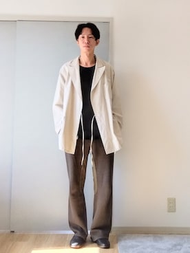 「RANDT（アールアンドティー）のアイテム（ジャケット/アウター）」を使った、 yujiさん（メンズ・176cm）の秋コーディネート