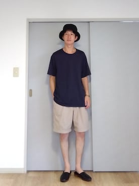 「真夏のアクティブスタイル」｜「アイテム（スリッポン）」を使った、 yujiさん（メンズ・176cm）の夏コーディネート