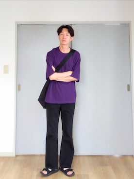 「UNIQLO（ユニクロ）のアイテム（サンダル）」を使った、 yujiさん（メンズ・176cm）の夏コーディネート