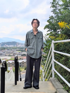 「アイテム（サンダル）」を使った、 yujiさん（メンズ・176cm）の秋コーディネート
