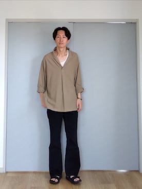 「marka（マーカ）のアイテム（トップス）」を使った、 yujiさん（メンズ・176cm）の春コーディネート
