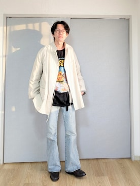 「RANDT（アールアンドティー）のアイテム（ジャケット/アウター）」を使った、 yujiさん（メンズ・176cm）の春コーディネート