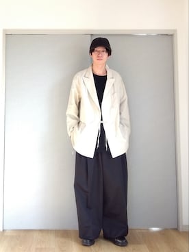 「RANDT（アールアンドティー）のアイテム（ジャケット/アウター）」を使った、 yujiさん（メンズ・176cm）の春コーディネート