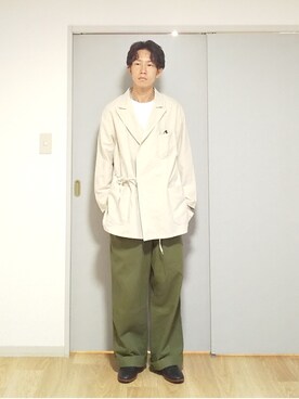 「RANDT（アールアンドティー）のアイテム（ジャケット/アウター）」を使った、 yujiさん（メンズ・176cm）の春コーディネート