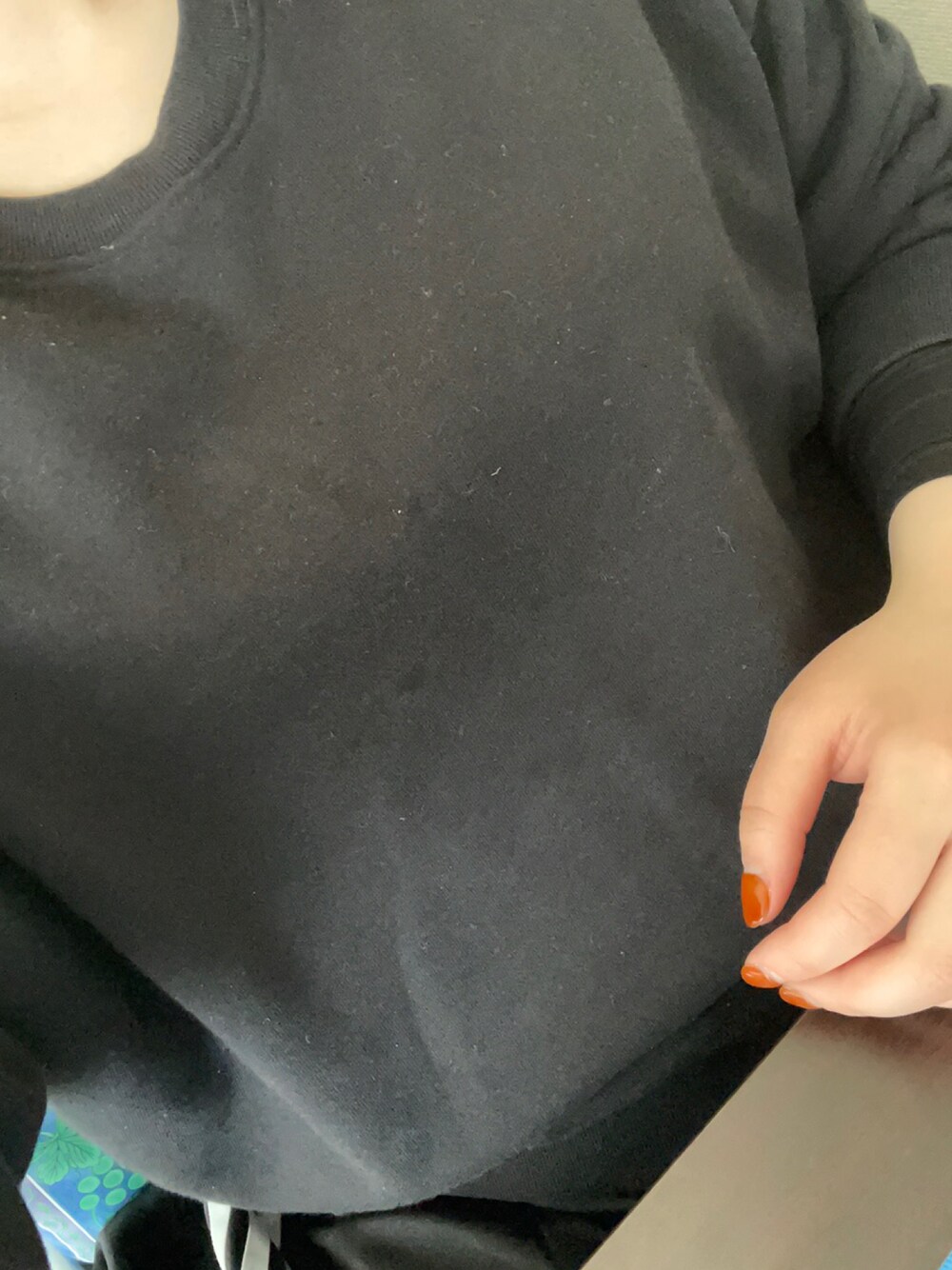 「UNIQLOのアイテム（スウェット、ブラック系）」を使った、🥺さん（レディース・163cm）の春コーディネートの1枚目の写真