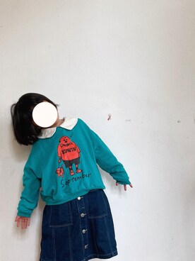 「アイテム（スカート）」を使った、iarabsさん（キッズ・110cm）の冬コーディネート