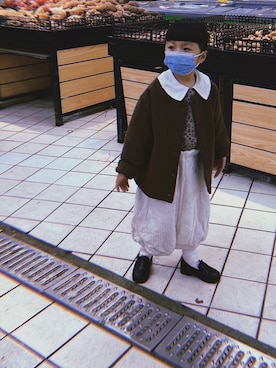 「アイテム（スカート）」を使った、iarabsさん（キッズ・110cm）の冬コーディネート