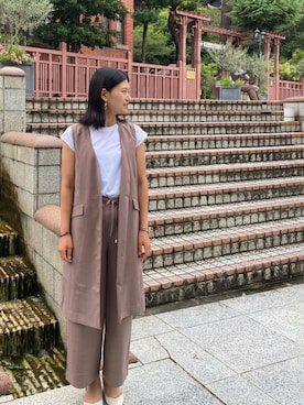 「レプシィム(LEPSIM)」｜「アイテム（その他アウター）」を使った、masami2356さん（レディース・170cm）の夏コーディネート