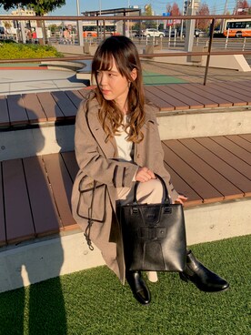 「AVIREX（アヴィレックス）のアイテム（その他アウター）」を使った、aiRiさん（レディース・158cm）の秋コーディネート