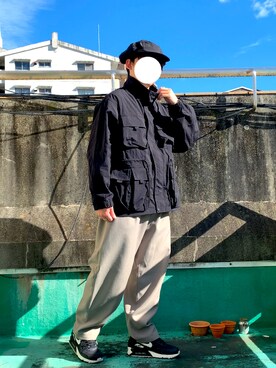 「GUコーデ」｜「アイテム（セットアップ）」を使った、Fukukichi_🦉さん（メンズ・163cm）の秋コーディネート