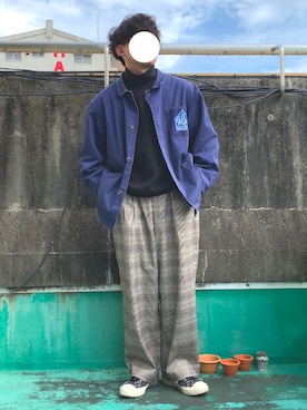 「UNIQLO（ユニクロ）の50色ソックス（消臭機能付き）（ソックス/靴下）」を使った、Fukukichi_🦉さん（メンズ・163cm）の冬コーディネート