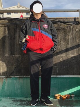 「大学生」｜「アイテム（ナイロンジャケット）」を使った、Fukukichi_🦉さん（メンズ・163cm）の冬コーディネート