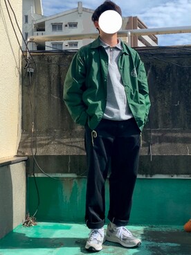 スウェットを使った 緑 のメンズ人気ファッションコーディネート Wear