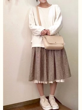 「平成最後のWEARISTAセンバツ」｜うみさん（レディース・152cm）の春コーディネート