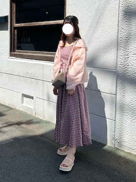 「アイテム（ワンピース/ドレス）」を使った、misaさん（レディース・159cm・20代）の夏コーディネート