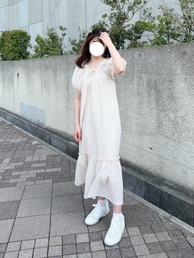 「アイテム（ワンピース/ドレス）」を使った、misaさん（レディース・159cm・20代）の夏コーディネート