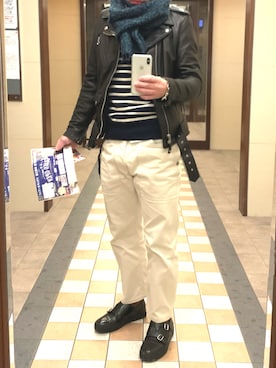 「UNITED ARROWS（ユナイテッドアローズ）のアイテム（スニーカー）」を使った、W.TJTさん（メンズ・172cm）の冬コーディネート