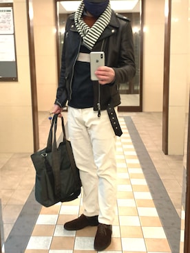 「トゥクトゥク」｜W.TJTさん（メンズ・172cm）の冬コーディネート