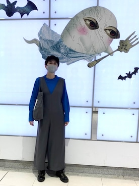 「UNITED ARROWS（ユナイテッドアローズ）のアイテム（キャップ）」を使った、大釜ケリーさん（レディース・165cm）の秋コーディネート