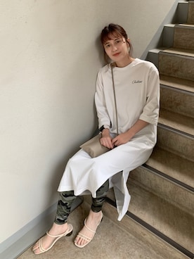 「PENDLETON（ペンドルトン）のアイテム（ワンピース/ドレス）」を使った、大釜ケリーさん（レディース・165cm）の夏コーディネート