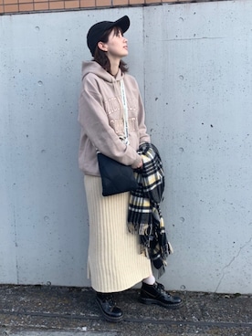 大釜ケリーさん（レディース・165cm）の冬コーディネート