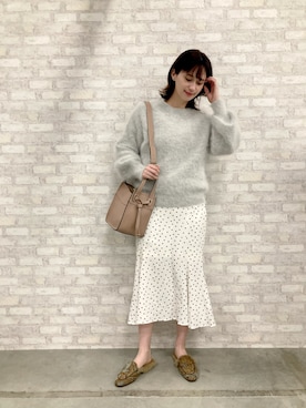 「The Virgnia（ザ ヴァージニア）のアイテム」を使った、大釜ケリーさん（レディース・165cm）の秋コーディネート