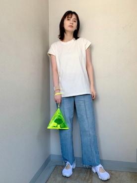 「NOLLEY’S（ノーリーズ）のアイテム」を使った、大釜ケリーさん（レディース・165cm）の夏コーディネート