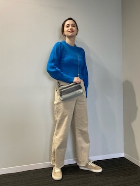 「BRIEFING（ブリーフィング）のアイテム」を使った、大釜ケリーさん（レディース・165cm）の秋コーディネート